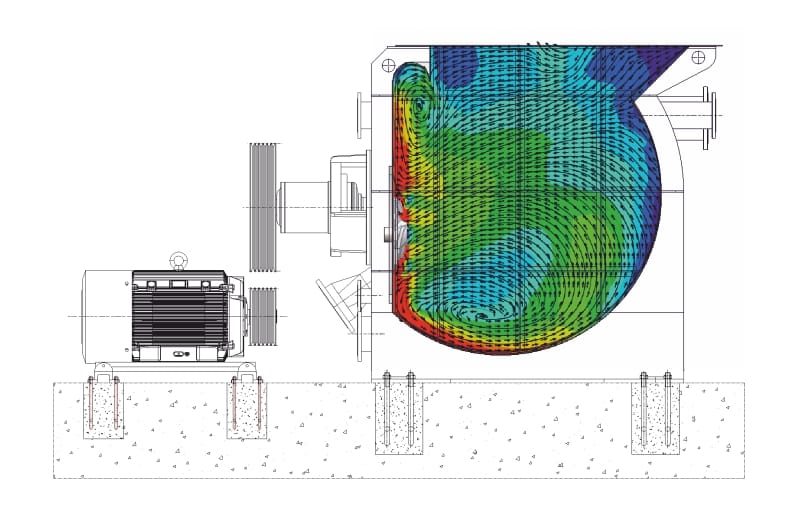 Under Pulper CFD Flow Analysis
